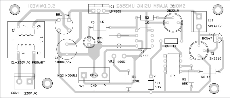 PCB Design for Smoke Alarm